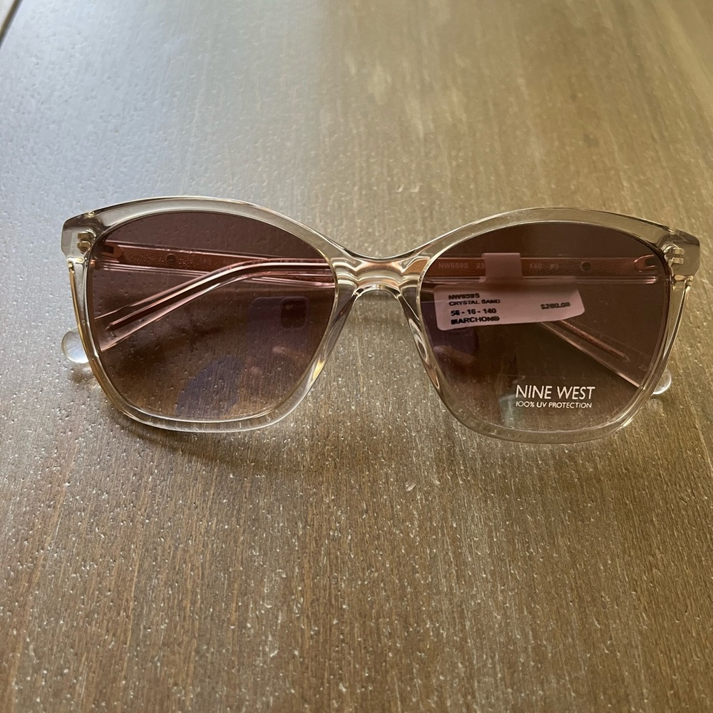Nine West NW659S Sunglasses, Crystal Sand color